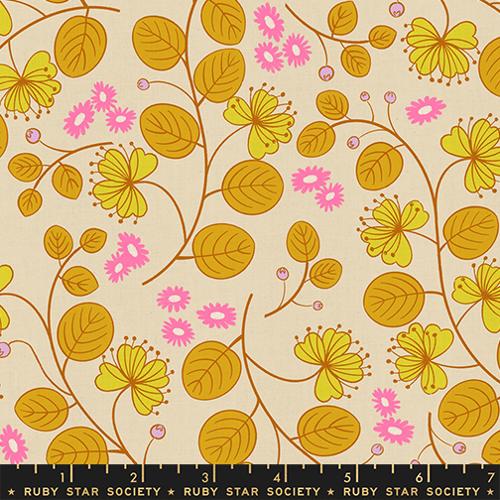 Ruby Star Society Lofi Linens Parchment yardage
