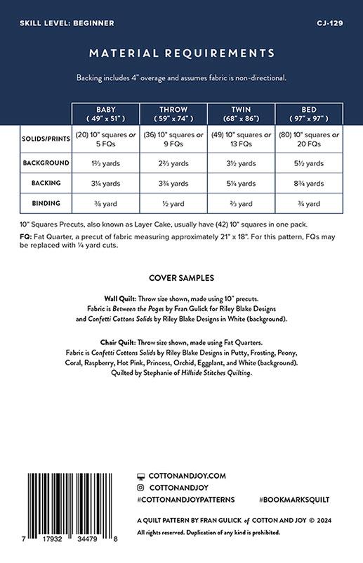 Ruby Star Society Salutations Bookmarks Pattern