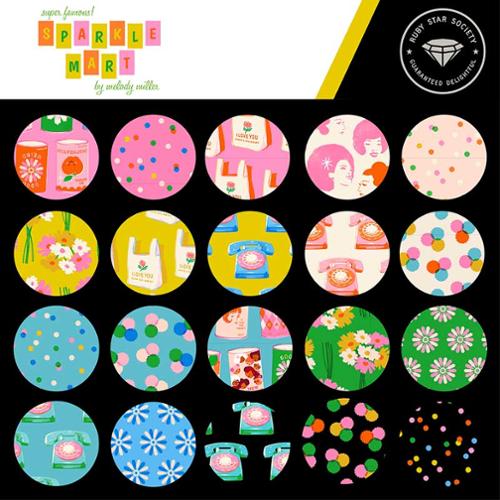 Ruby Star Society Sparkle Mart June Dotties Friends yardage