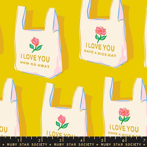 Ruby Star Society Sparkle Mart Golden Hour Shoppers yardage
