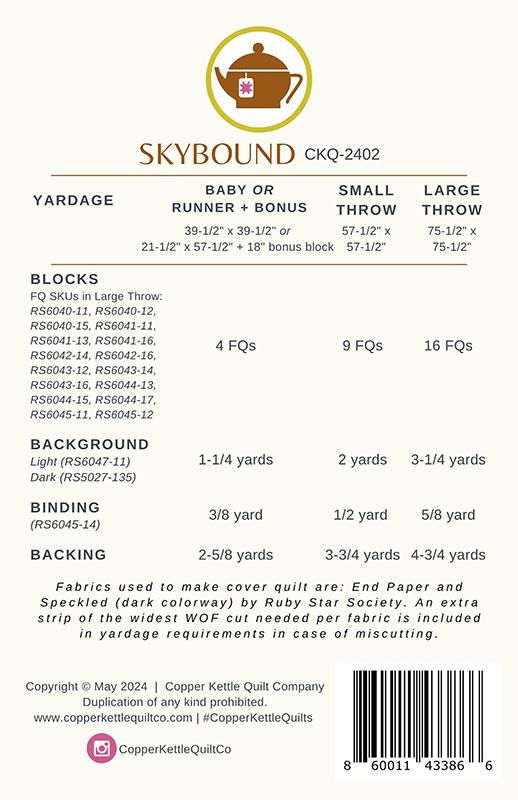 Skybound by Copper Kettle Quilts