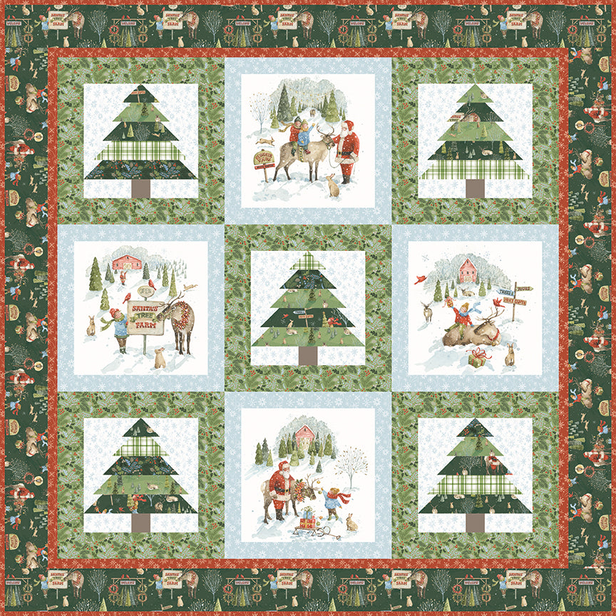 Santa's Tree Farm Quilt Kit