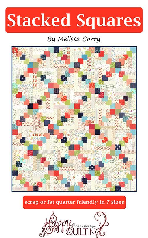 Stacked Squares Pattern by Happy Quilting