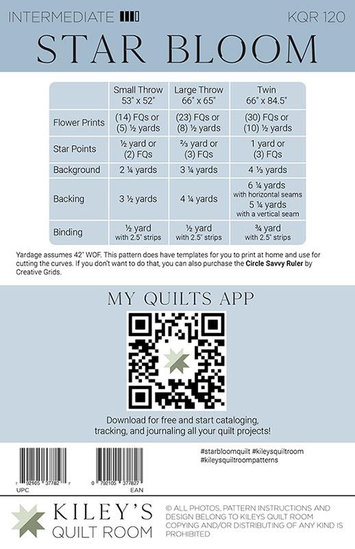 Star Bloom Pattern by Kiley's Quilt Room for Potted