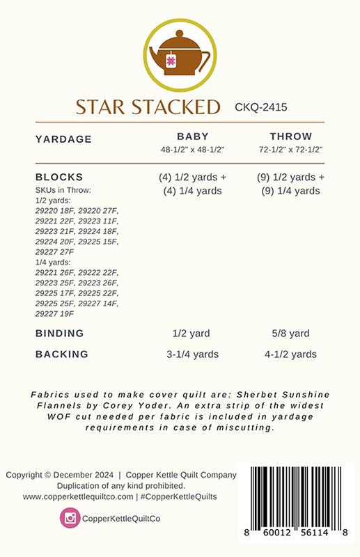 Barn Star 10 by Coriander Quilts Pattern