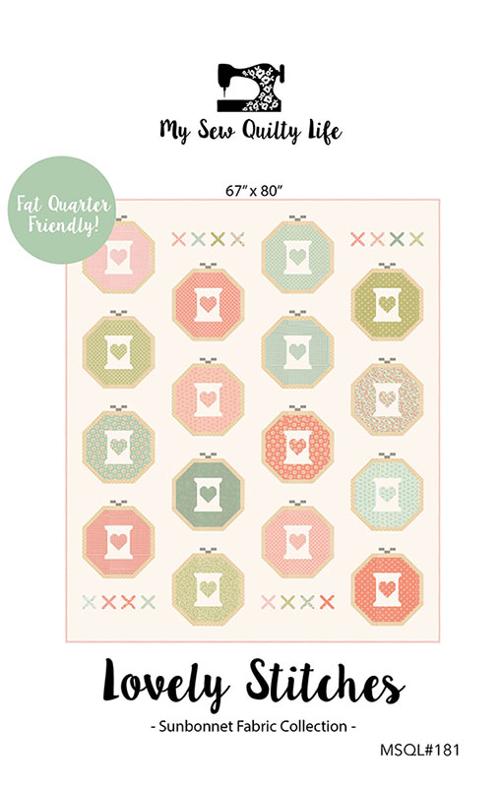 Sunbonnet Lovely Stitches Pattern Fat Quarter Friendly
