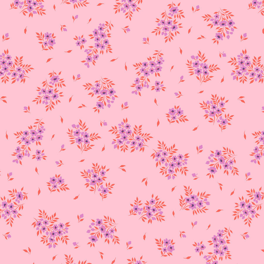Full Moon Forest II True Colors What A Ditz Pink Lemonade Yardage