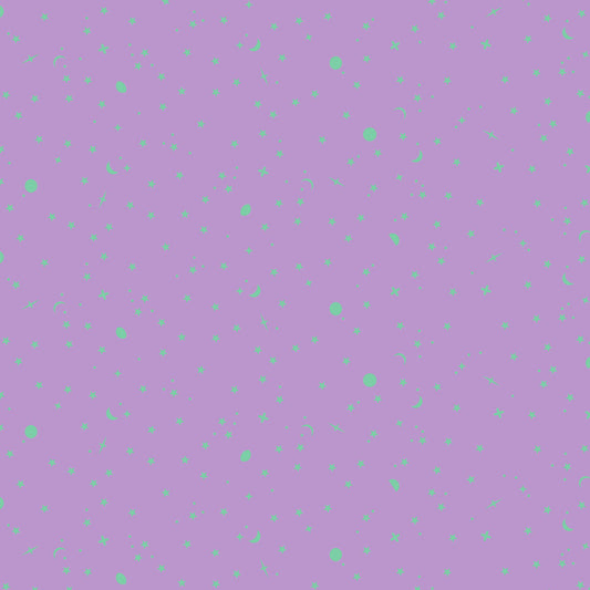 Full Moon Forest II True Colors Space Sprinkles Frozen Berry Yardage