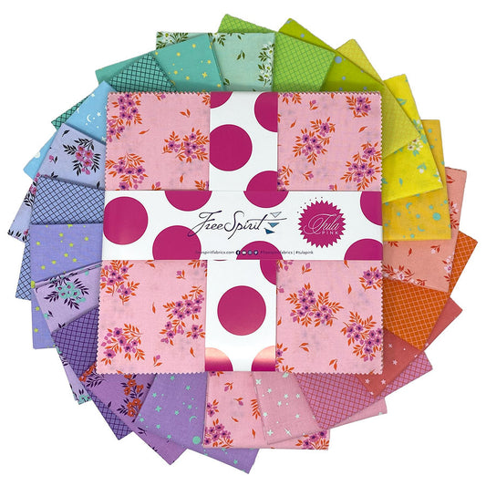 Full Moon Forest II True Colors by Tula Pink Layer Cake Precut