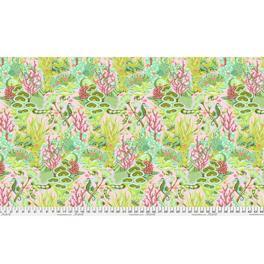 Tula Pink Floral Reef - Reef What You Sew Coralline Yardage