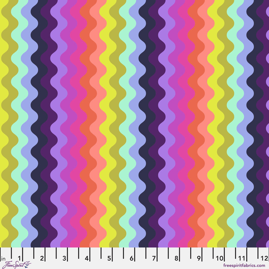 Tula Pink Floral Reef Wave Rider Deepdive Yardage