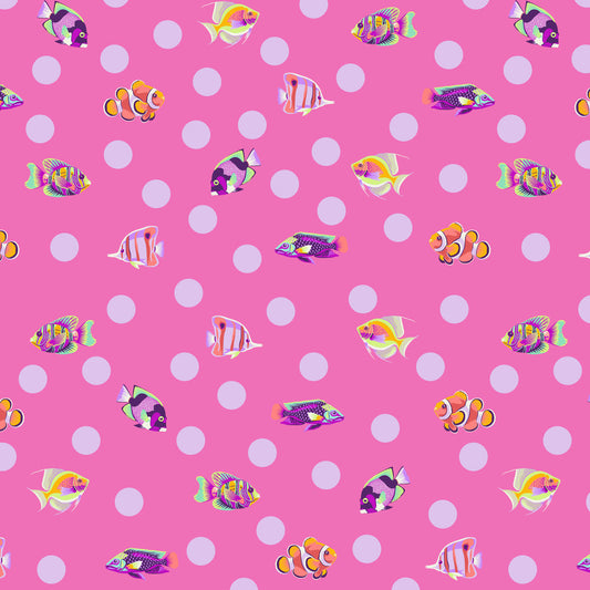 Tula Pink Floral Reef School Crossing Delphine Yardage