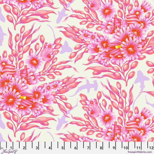 Tula Pink Floral Reef Delphine Shadow Sharks Yardage