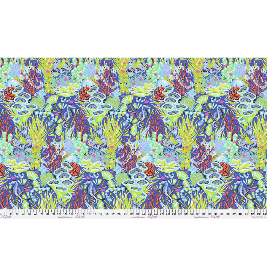 Tula Pink Floral Reef - Reef What You Sew Marine Yardage