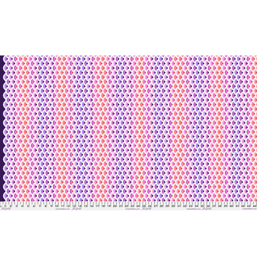 Tula Pink Floral Reef Aquatic Lace Ultraviolet Yardage