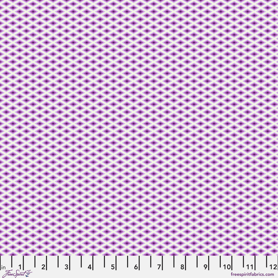 Tula Pink Floral Reef Lighthouse Ultraviolet Yardage