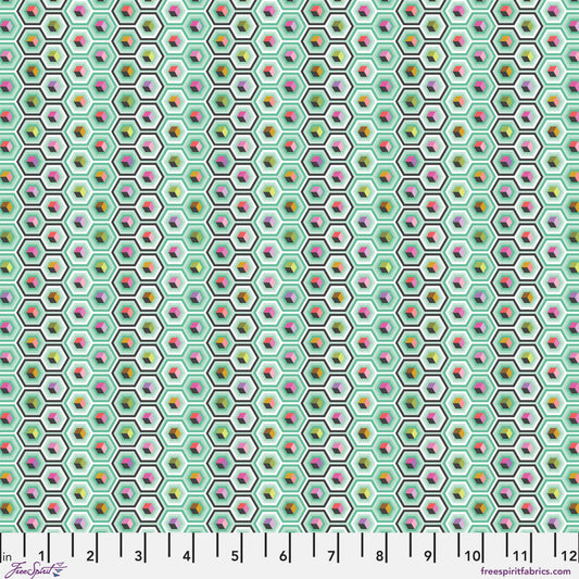 Tula Pink Prince Charming Hexbox Sweetmint