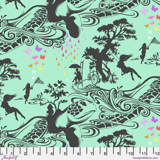 Tula Pink Prince Charming Turtle Bay Sweetmint