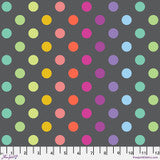 Tula Pink Graywork Disco Poms Carbon yardage